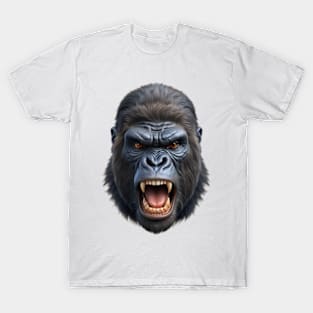 3D Gorilla Head T-Shirt